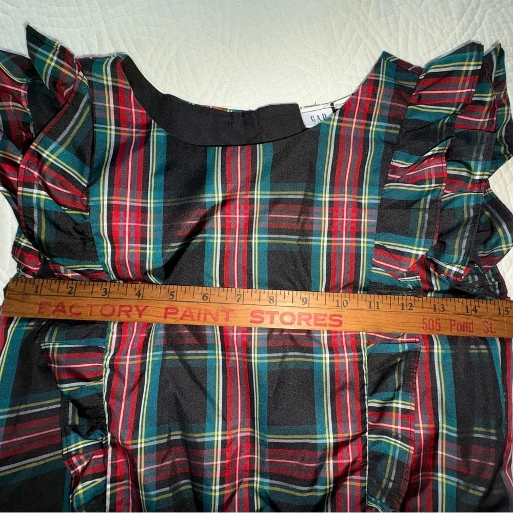 Christmas Plaid Holiday Christmas Party Dress Girls XXL GAP New With Tag - Picture 7 of 14